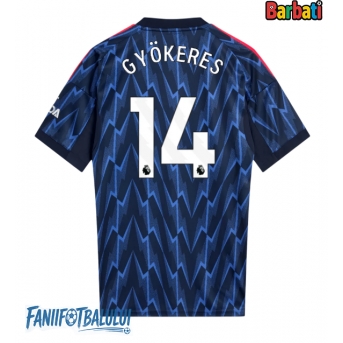 Arsenal Viktor Gyokeres #14 Tricou Fotbal Replică 2025-26 Barbati Deplasare